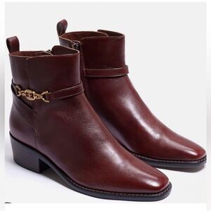 NEW! SAM EDELMAN Brawley Ankle Bootie Pecan Size: 9